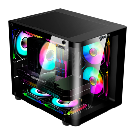 GABINETE GAMER RODAN | VIDRO CURVO - AQUÁRIO - CLANM