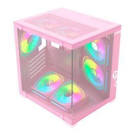 GABINETE GAMER CANDY GRODD | LATERAL DE VIDRO - AQUÁRIO - CLANM