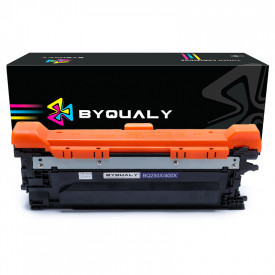 TONER COMPATÍVEL COM IMPRESSORA HP CE250X/CE400X | CP3525/CP3525N/CP3525DN | BK - 10.5K - BYQUALY