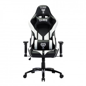 CADEIRA GAMER MOUNT | BLACK/WHITE - CLANM