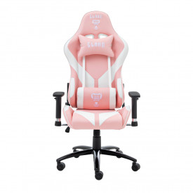 CADEIRA GAMER MOUNT | PINK/WHITE - CLANM