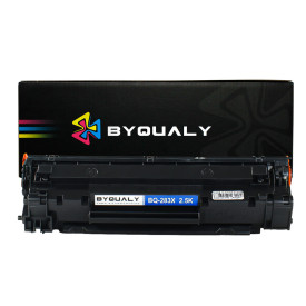 TONER COMPATÍVEL COM IMPRESSORA HP CF283X | M201/M201DW | BK - 2.5K - BYQUALY