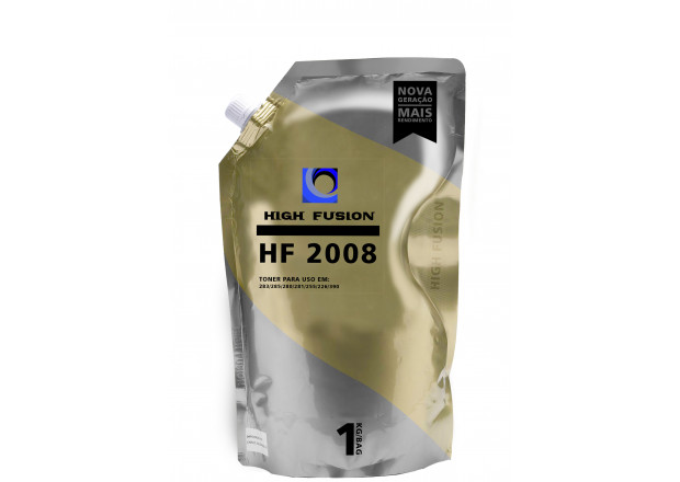 PÓ PARA TONER COMPATÍVEL COM HP HF2008 UNIVERSAL | MONOCROMATICO - BAG 1KG - HIGH FUSION