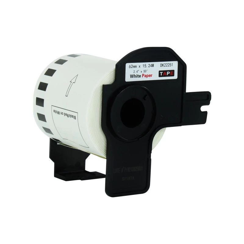 FITA COMPATÍVEL COM ETIQUETADORA BROTHER DK-22251 62MM ETIQUETA