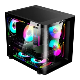 GABINETE GAMER RODAN | VIDRO CURVO - AQUÁRIO - CLANM