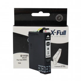 CARTUCHO DE TINTA COMPATÍVEL COM EPSON TO1151 | T23/T1110 | BK - 14,5ML - X-FULL