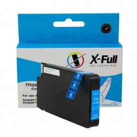 CARTUCHO DE TINTA COMPATÍVEL COM HP 711XL | CZ130A/CQ891A/CQ890A/CQ893A | CY - 28ML - X-FULL
