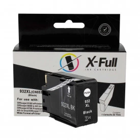 CARTUCHO DE TINTA COMPATÍVEL COM HP 932XL | CN053AL/7110/7610/7612 | BK - 50ML - X-FULL