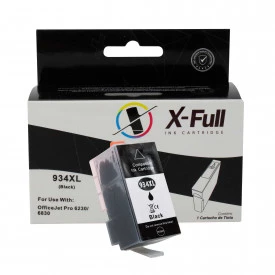 CARTUCHO DE TINTA COMPATÍVEL COM HP 934XL | C2P19AL/6830/6230 | BK - 58ML - X-FULL