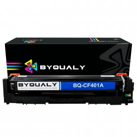 TONER COMPATÍVEL COM IMPRESSORA HP CF401A | M252DW/M277DW | CY - 1.4K - BYQUALY
