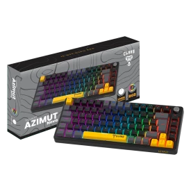 TECLADO GAMER 75% AZIMUT NOVA - MECÂNICO - RGB - CLANM