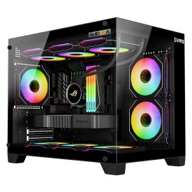 GABINETE GAMER GUIDORA | VIDRO - AQUÁRIO - CLANM