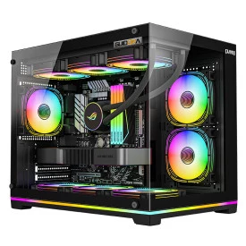GABINETE GAMER GUIDORA RGB | VIDRO - AQUÁRIO - CLANM
