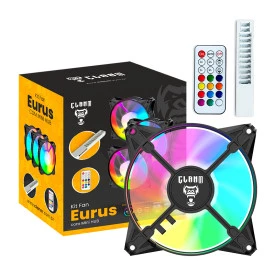 KIT COOLER FAN EURUS ARGB 6PIN+ HUB | CLANM