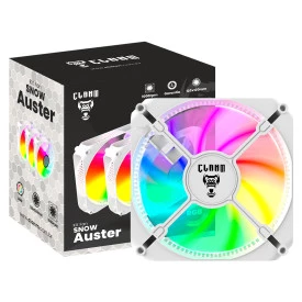 KIT COOLER FAN SNOW AUSTER | RGB 4PIN - CLANM