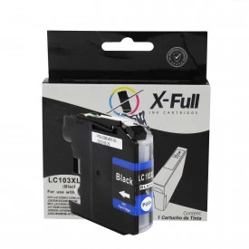 CARTUCHO DE TINTA COMPATÍVEL COM BROTHER LC103XL/LC105XL/LC107XL | MFC-J4310DW/MFC-J4310/MFC-J4510DW | BK - 20ML - X-FULL