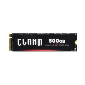SSD M2 CLANM, 500GB, PCIe 3.0, Leitura: 2500MB/s, Gravação: 1800MB/s, Preto