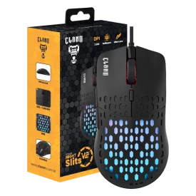 MOUSE GAMER NIGHT SLITS V2 - CLANM