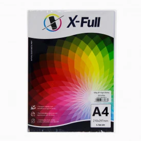 PAPEL FOTOGRÁFICO DUPLA FACE GLOSSY 180G A4 PACOTE C/ 20 FOLHAS - X-FULL