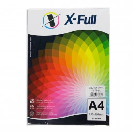 PAPEL FOTOGRÁFICO HIGH GLOSSY 230G A4 PACOTE C/ 50 FOLHAS - X-FULL