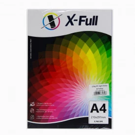 PAPEL FOTOGRÁFICO DUPLA FACE GLOSSY 220G A4 PACOTE C/ 20 FOLHAS - X-FULL
