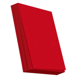PAPEL VERMELHO LISO / OFFSET 180g A4 - 100 FOLHAS