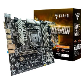 PLACA MÃE B550M TITANIUM | SOCKET AM4 - DDR4 - M.2 NVMe - CLANM