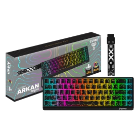 TECLADO GAMER 65% ARKAN NIGHT - MEMBRANA - RGB - CLANM
