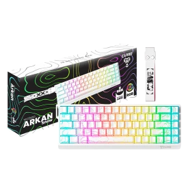 TECLADO GAMER 65% ARKAN SNOW - MEMBRANA - RGB - CLANM