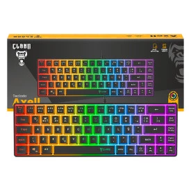 TECLADO GAMER AXELL 60% MEMBRANA - CLANM