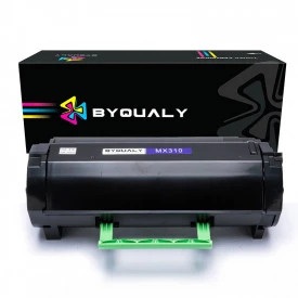 TONER COMPATÍVEL COM LEXMARK MX310 | MX410/MX510/MX511/MX610/MX611-604 | BK - 10K -  BYQUALY 