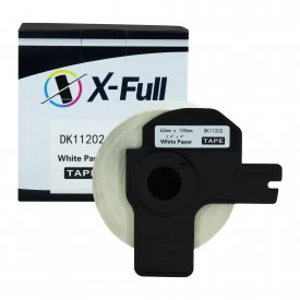 FITA COMPATÍVEL COM ETIQUETADORA BROTHER DK-11202 62MM ETIQUETA TÉRMICA - X-FULL