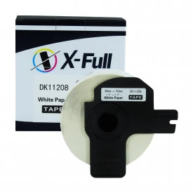 FITA COMPATÍVEL COM ETIQUETADORA BROTHER DK-11208 38MM ETIQUETA TÉRMICA - X-FULL